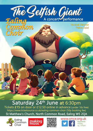 Poster for Summer 2023 concert of The Selfish Giant