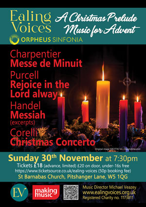 Advent concert flyer