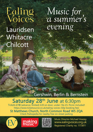 Poster for our Summer 2025 concert