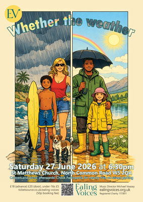 Flyer for our Summer 2026 concert